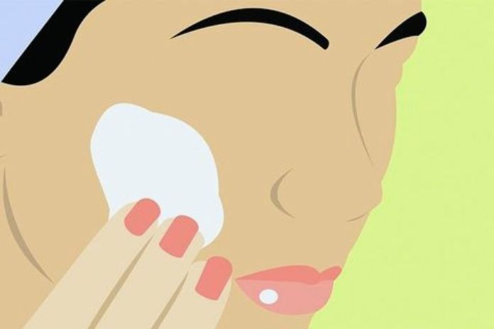 steps of skincare with face mask